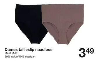 Zeeman Dames tailleslip naadloos aanbieding