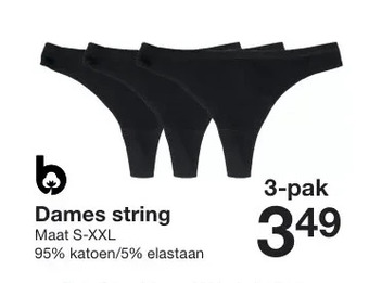Zeeman Dames string aanbieding