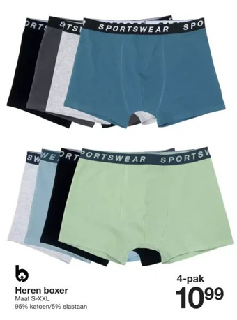 Zeeman Heren boxer aanbieding