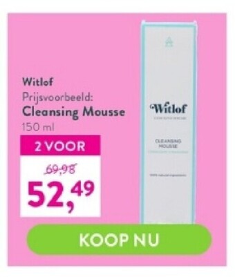 Holland & Barrett Cleansing mousse 150 ml aanbieding