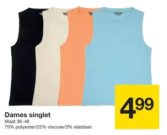 Zeeman Dames singlet aanbieding