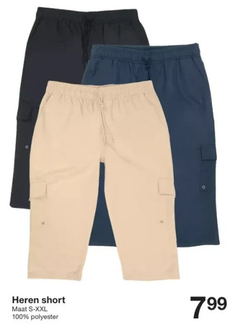 Zeeman Heren short aanbieding