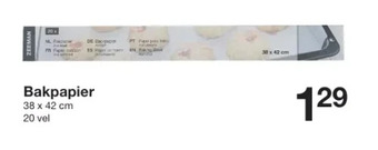 Zeeman Bakpapier aanbieding