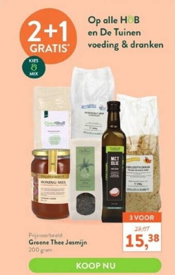 Holland & Barrett Groene thee jasmijn 200 gram aanbieding