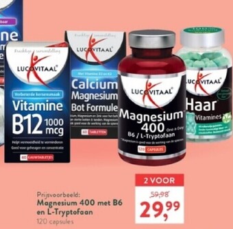 Holland & Barrett Magnesium 400 met b6 en l-tryptofaan aanbieding