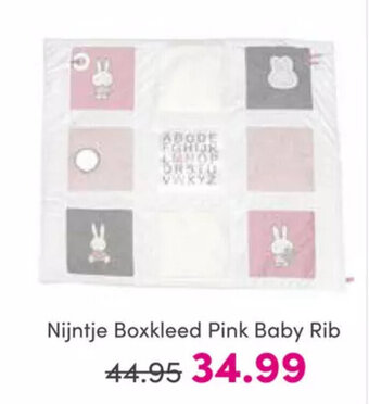 Nijntje Boxkleed Pink Baby Rib