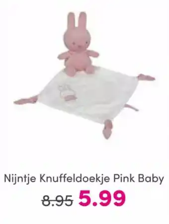 Baby & Tiener Nijntje Knuffeldoekje Pink Baby aanbieding