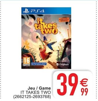 Jeu / Game It Takes Two
