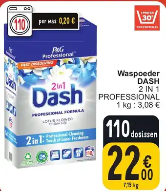 Cora Dash Waspoeder 2in1 PROFESSIONAL 7.15kg aanbieding