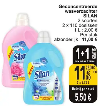 Cora SILAN Geconcentreerde wasverzachter 2 x 2.75L aanbieding
