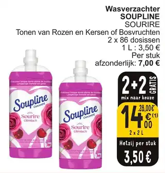 Cora Soupline Sourire Wasverzachter 2 x 2L aanbieding