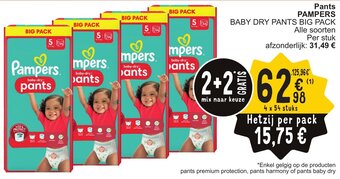 Cora Pants PAMPERS BABY DRY PANTS BIG PACK aanbieding