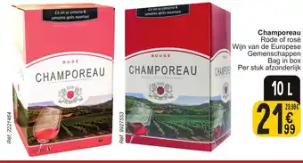 Cora Champoreau Rode of rosé Wijn van de Europese Gemenschappen Bag in box 10L aanbieding