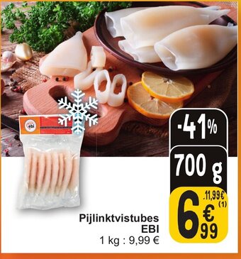 Cora EBI Pijlinktvistubes 700g aanbieding