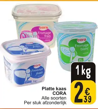 Cora Platte kaas CORA 1kg aanbieding