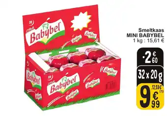 Cora MINI BABYBEL Smeltkaas 32 x 20g aanbieding
