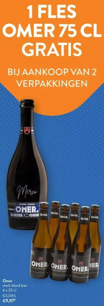 OKay Omer sterk blond bier 6 x 33 cl aanbieding