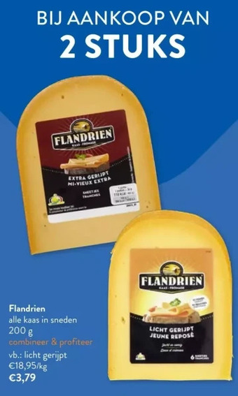 OKay Flandrien alle kaas in sneden 200 g aanbieding