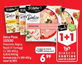Dolce pizza sodebo