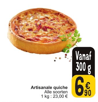 Cora Artisanale quiche aanbieding