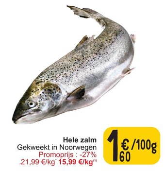 Cora Hele zalm 100g aanbieding