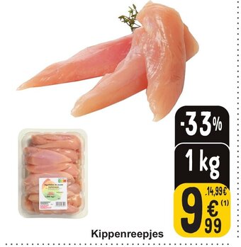 Cora Kippenreepjes 1 kg aanbieding