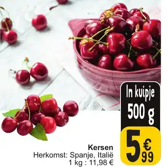 Cora Kersen 500g aanbieding