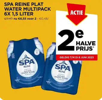 Jumbo SPA REINE PLAT WATER MULTIPACK 6X 1,5 LITER aanbieding