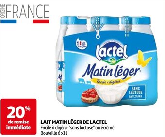 Auchan LAIT MATIN LÉGER DE LACTEL aanbieding