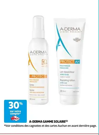 Auchan A-DERMA GAMME SOLAIRE aanbieding