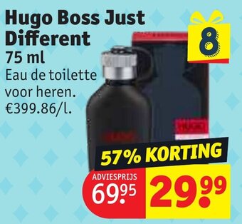 Kruidvat Hugo Boss Just Different 75 ml aanbieding