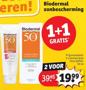Kruidvat Biodermal zonbescherming aanbieding