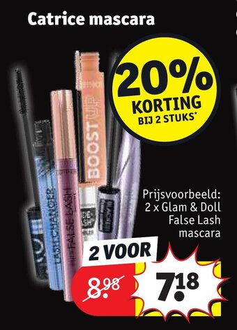 Kruidvat Catrice mascara aanbieding