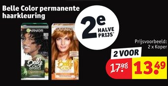 Kruidvat Belle Color permanente haarkleuring aanbieding
