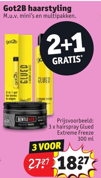 Kruidvat Got2B haarstyling aanbieding