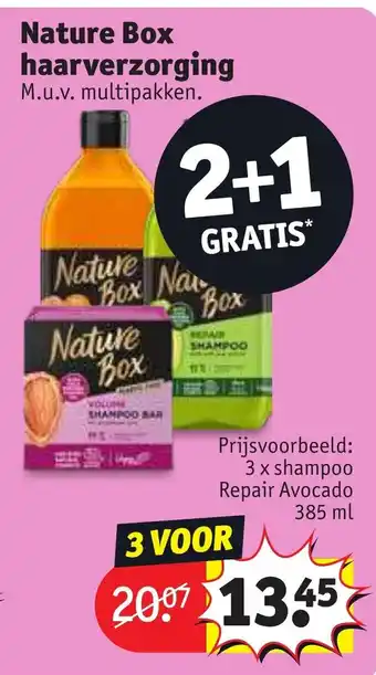 Kruidvat Nature Box haarverzorging aanbieding