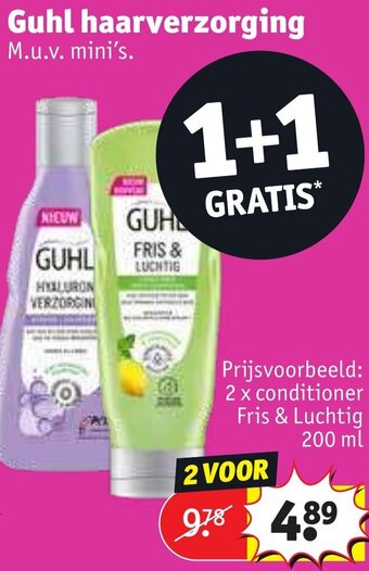 Kruidvat Guhl haarverzorging aanbieding