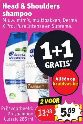 Kruidvat Head & Shoulders shampoo aanbieding