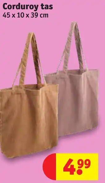 Corduroy tas
