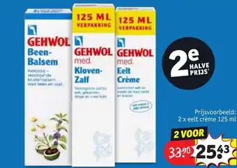 Kruidvat 2 x eelt crème 125 ml aanbieding