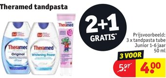 Kruidvat Theramed tandpasta aanbieding