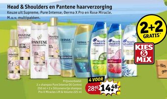 Kruidvat Head & Shoulders en Pantene haarverzorging aanbieding