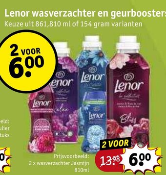 Kruidvat Lenor wasverzachter en geurboosters aanbieding