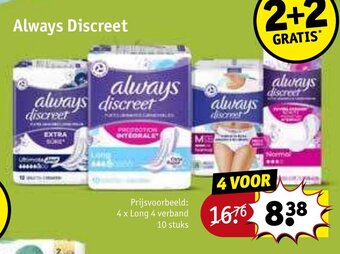 Kruidvat Always Discreet aanbieding