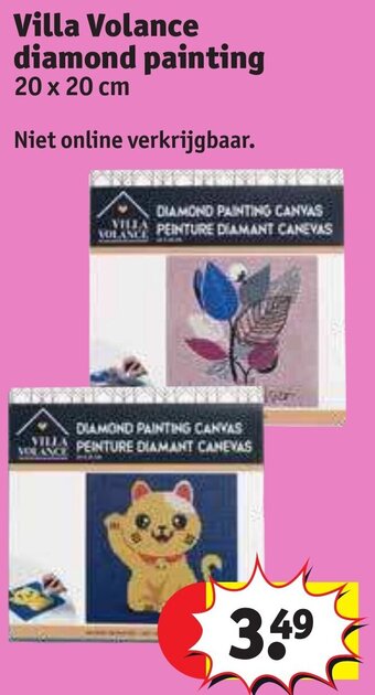 Kruidvat Villa Volance diamond painting aanbieding