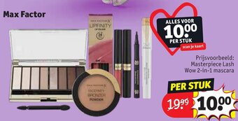 Kruidvat Max Factor aanbieding