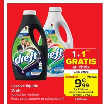 Carrefour Market Lessive liquide Dreft aanbieding