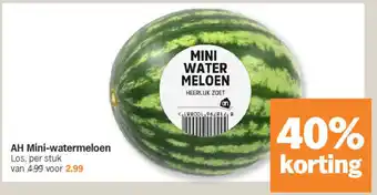 Albert Heijn Ah mini-watermeloen aanbieding