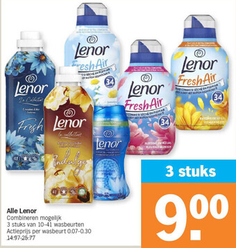 Albert Heijn Alle lenor aanbieding