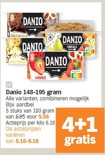 Albert Heijn Danio 148-195 gram aanbieding